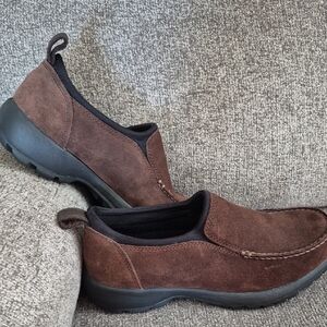 Womens Suede Lands End Loafers